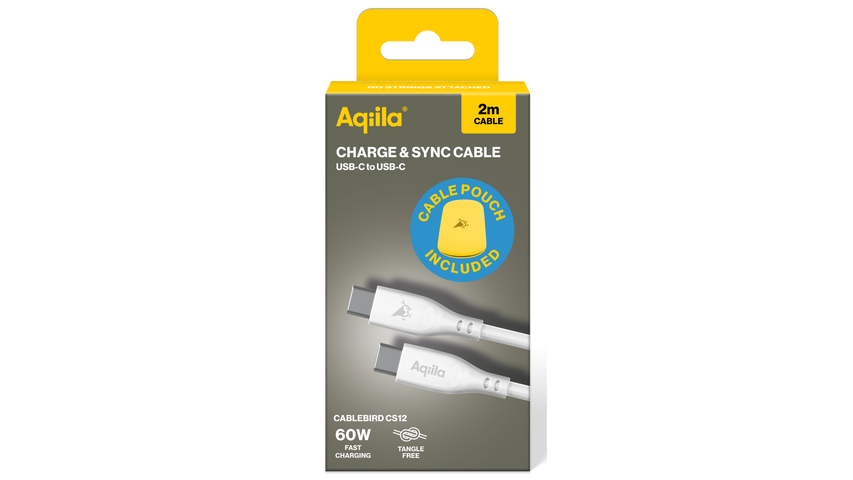 Aqiila Ladekabel Silicon USB-C/USB-C 2.0 60W | 2m