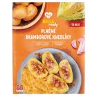 BILLA Ready Plněné bramborové knedlíky s uzeným masem, zelím a cibulkou | 450 g