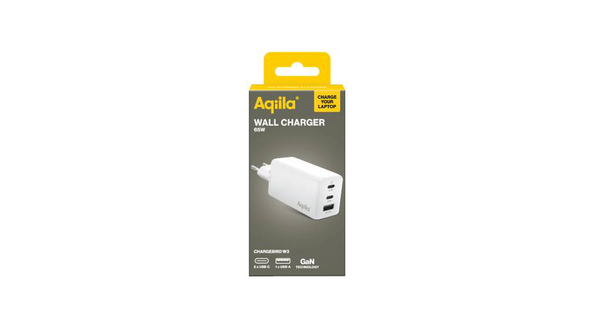 Aqiila Lader Chargebird W3 65W 2 x USB-C/USB-A