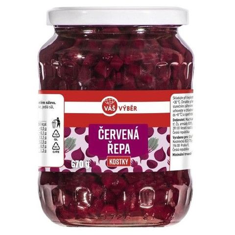 Váš Výběr Červená řepa kostky | 670 g