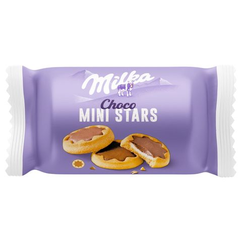Milka Choco Mini Stars sušenky s mléčnou náplní | 37.5 g