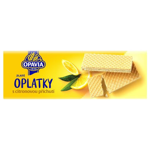 Opavia Zlaté Oplatky citronová náplň | 146 g