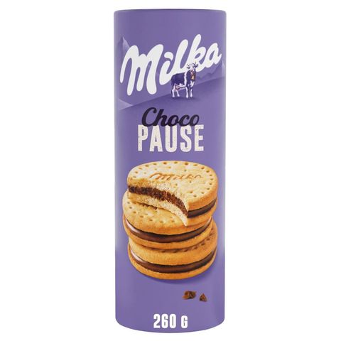 Milka Choco Pause sušenky s náplní s mléčnou čokoládou | 260 g