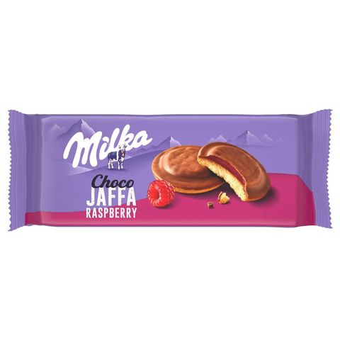 Milka Choco Jaffa Biscuits with Raspberry Jelly | 147 g