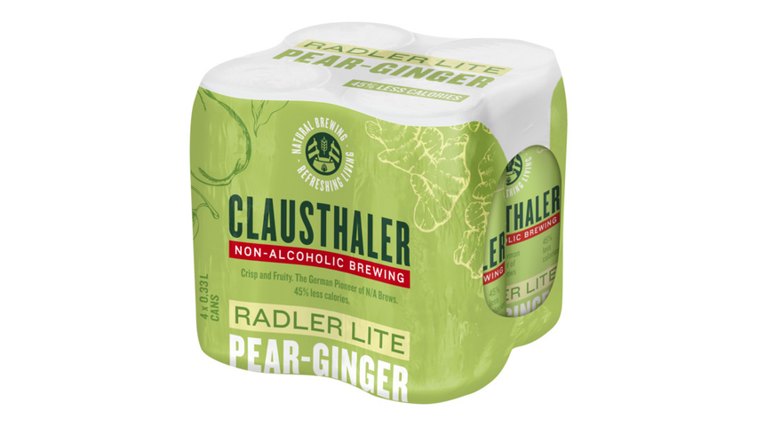 Clausthaler Radler Lite Pear Ginger | 4 x 0.33l