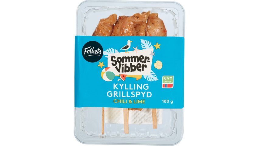 Folkets Kyllingfilet Spyd Chili & Lime | 180g