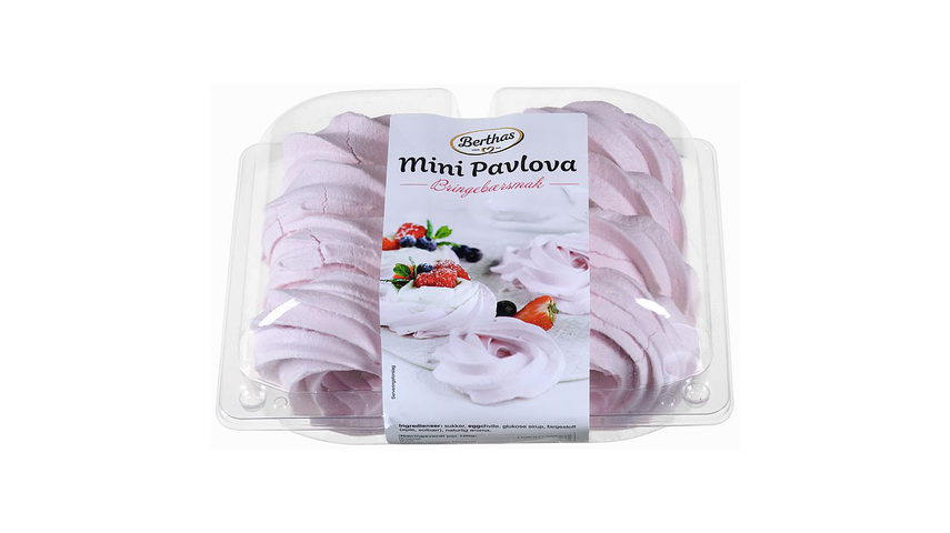 Berthas Mini Pavlova Rose Bringebær | 120g