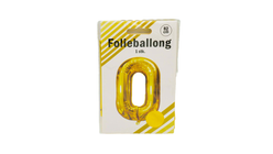 Folieballong Nummer 0 Gull
