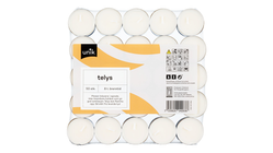 Unik Telys Hvit 8t | 50stk