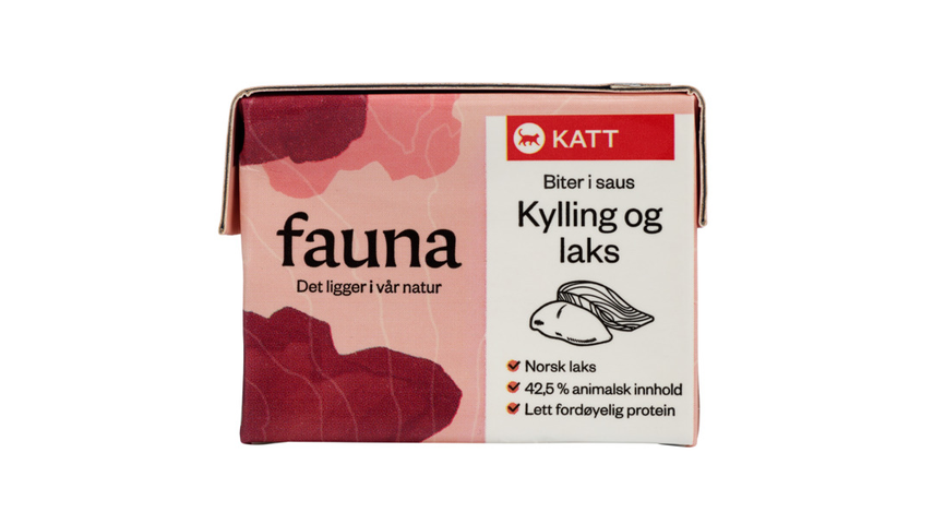 Fauna Katt Våtfor Kylling & Laks | 90g
