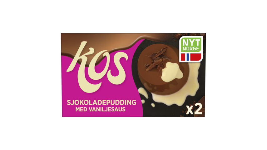 Kos Sjokoladepudding M/Vaniljesaus | 2 x 155g