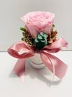 Vit Rosbox Rosa Evighetros och Vintage Rosa Band