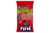 Fini Roller Fizz Strawberry-Flavoured Gummy Strips Breaded with Sour Sugar Powder 20 g