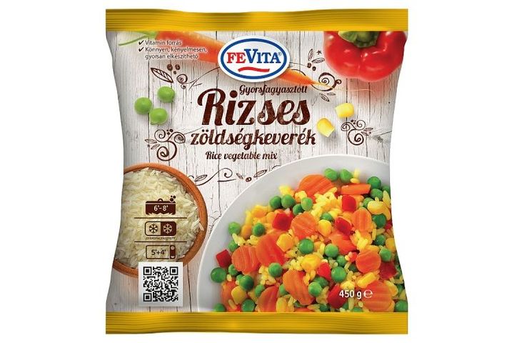 Fevita gyorsfagyasztott rizses zöldségkeverék 450 g