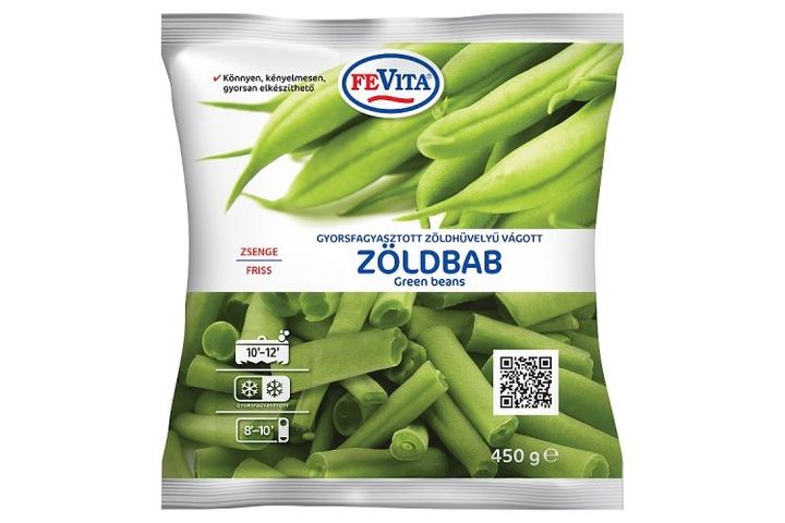 FeVita gyorsfagyasztott zöldhüvelyű vágott zöldbab 450 g