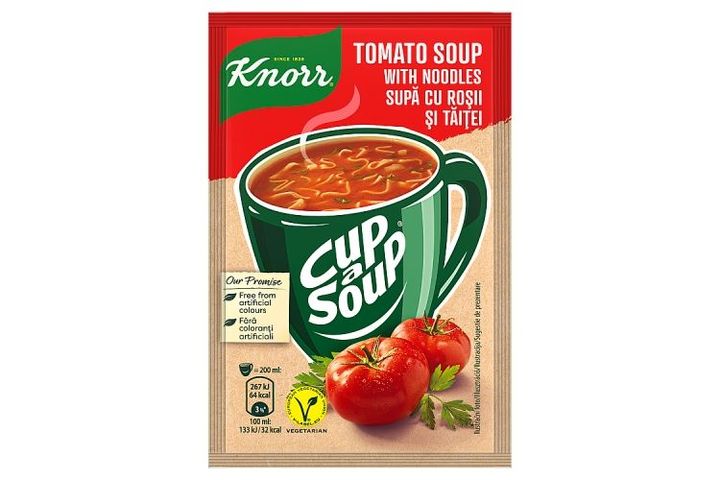 Knorr Cup a Soup intant paradicsomleves tésztával 19 g