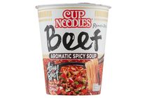 Nissin Cup Noodles fűszeres instant tésztaleves, marha ízesítéssel ázsiai módra 64 g