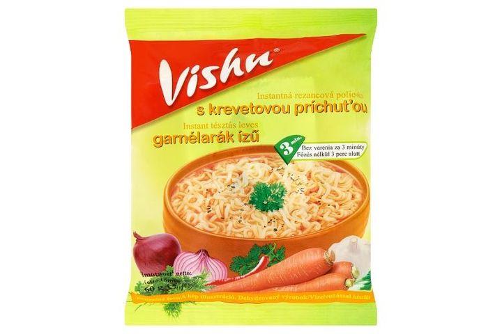 Vishu garnélarák ízű instant tésztás leves 60 g