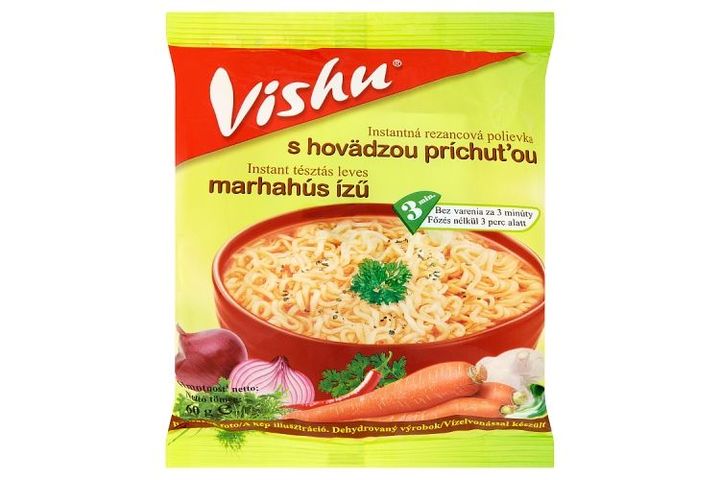 Vishu marhahús ízű instant tésztás leves 60 g
