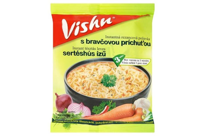 Vishu sertéshús ízű instant tésztás leves 60 g