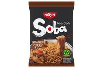 Nissin Soba Wok Style instant tészta búzalisztből japán jellegű curry ízesítő szósszal 111 g