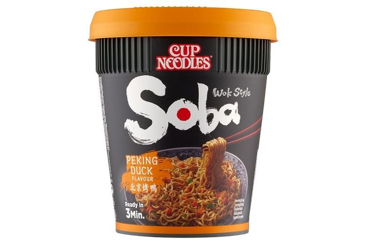 Cup Noodles Soba instant tészta búzalisztből pekingi kacsa ízű szósszal 87 g