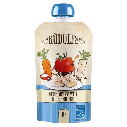Rudolfs BIO bag Vegetables rice. fish | 110 g