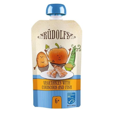 Rudolfs BIO bag Vegetables. couscous. fish | 110 g