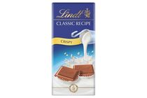 Lindt Classic Recipe tejcsokoládé ropogós rizspehellyel 100 g