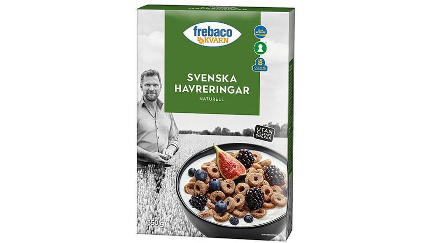 Frebaco Kvarn Flingor Havreringar Naturell 350g