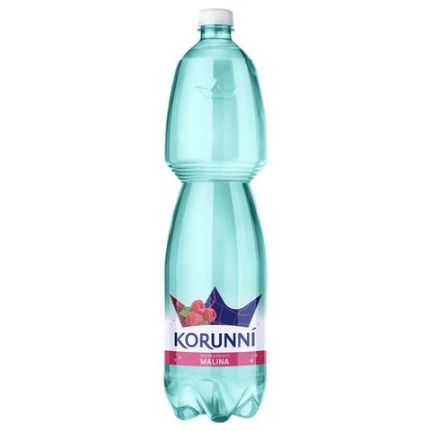 Korunní Malinová jemně perlivá voda | 1,5 l