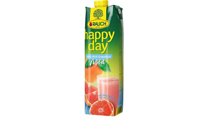 Rauch Happy Day Mild 100% pink grapefruitlé gyümölcshússal 1 l
