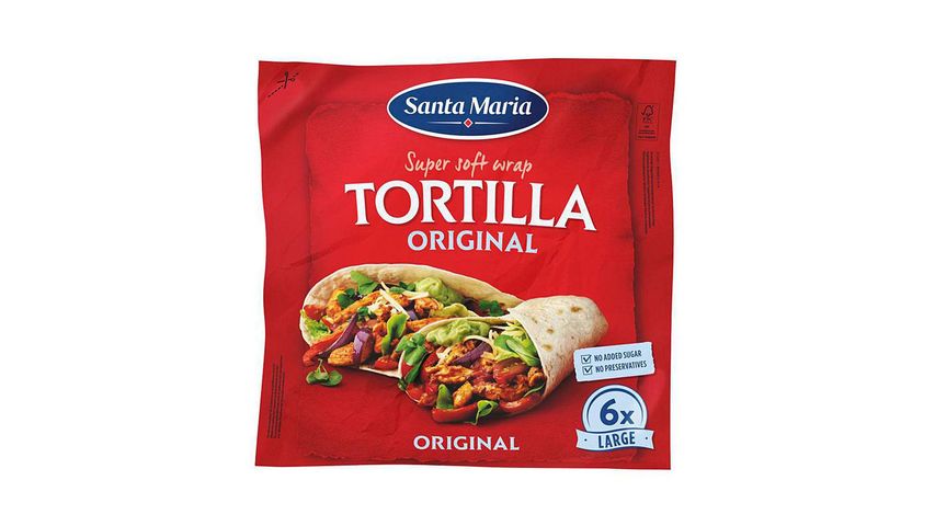Santa Maria Original pšeničná tortilla velká | 371 g