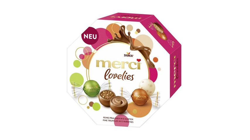 Storck Merci Lovelies výběr čokoládových bonbonů | 185 g