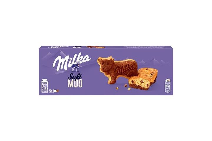 Milka Soft Moo Cake with Milk Chocolate Pieces 5 x 28 g (140 g)