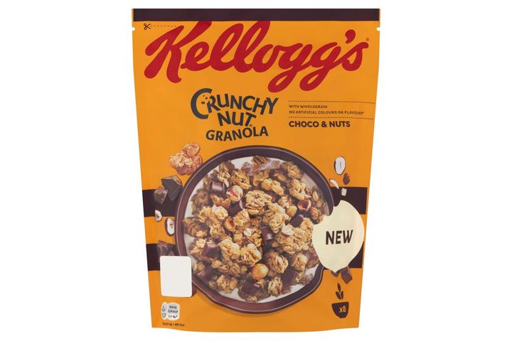 Kellogg's Crunchy Nut Granola ropogós müzlidarabok csokoládéval és mogyoróval 380 g