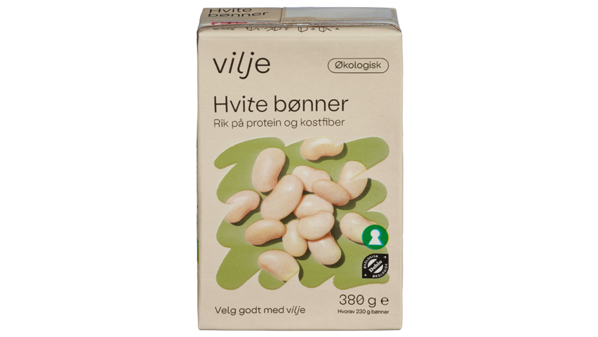 Vilje Hvite Bønner økologisk | 380g