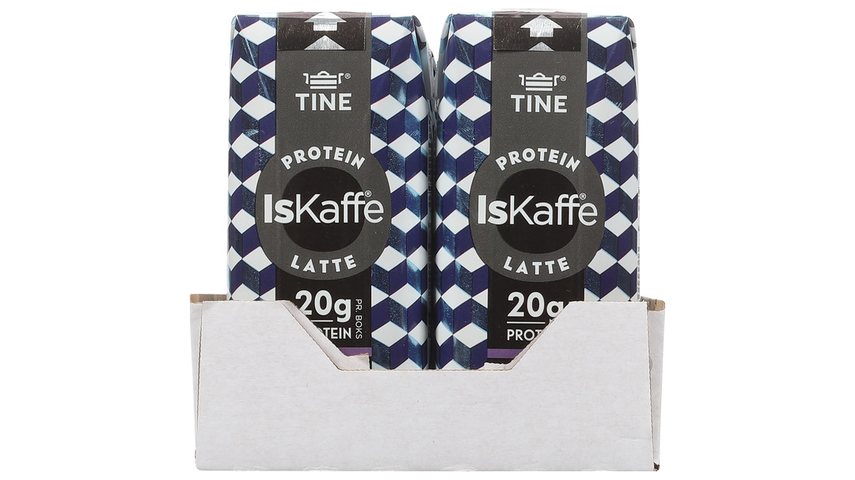 Tine Iskaffe Protein Latte u/Tillsatt Sukker | 12 x 330ml