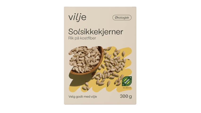 Vilje Økologisk Solsikkekjerner | 300g