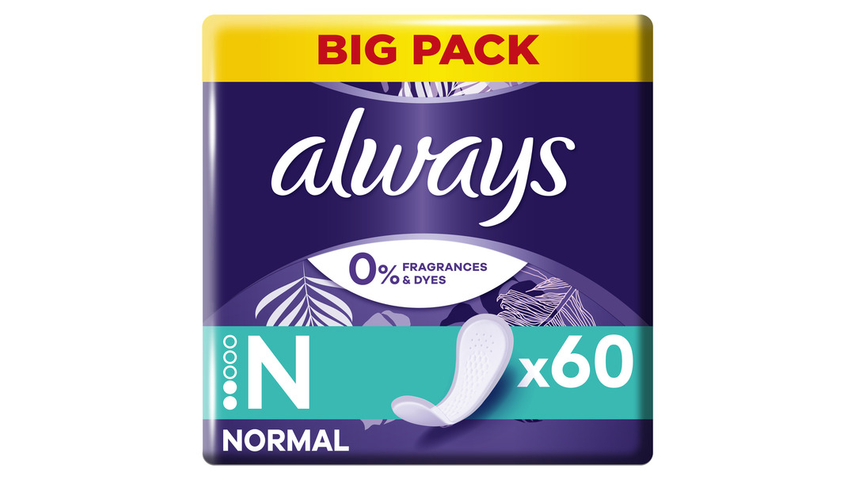 Always Truseinnlegg Normal | 60stk