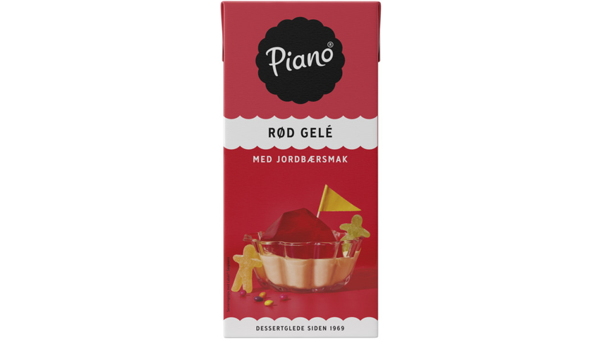 Piano Jordbærgele | 1l