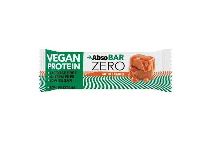 Absobar Zero sós karamella ízesítésű fehérjetartalmú szelet 40 g