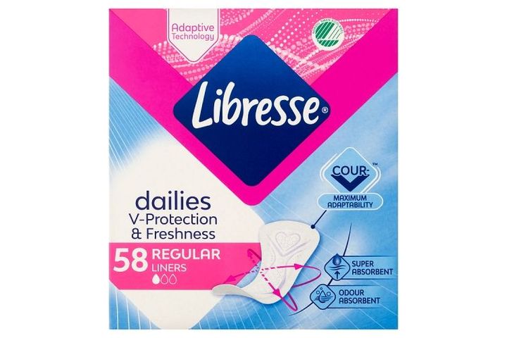 Libresse Dailies V-Protection & Freshness Regular tisztasági betét 58 db