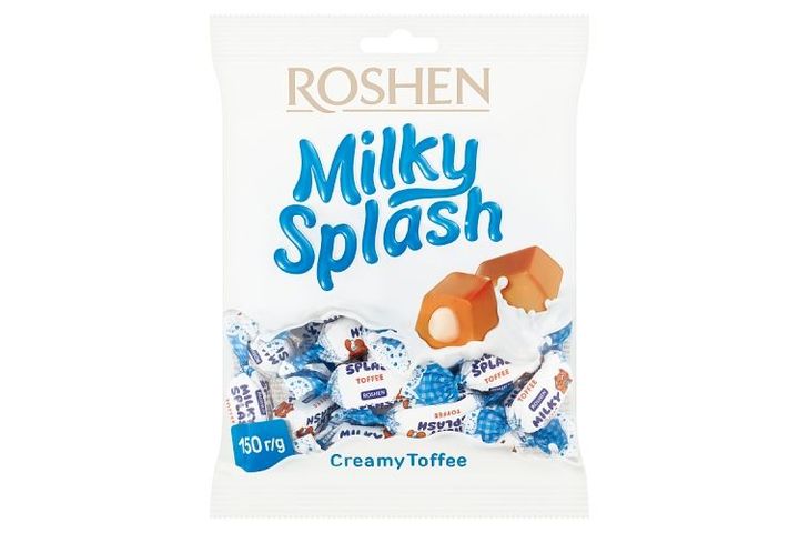 Roshen Milky Splash Toffee with Milk Filling 150 g