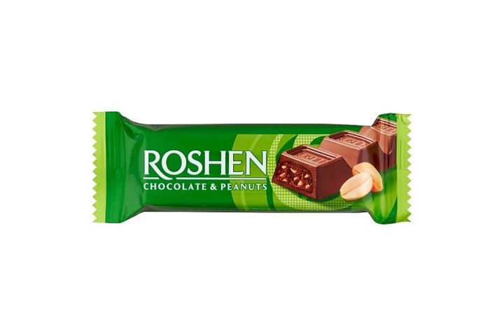 Roshen Milk Chocolate Bar with Peanuts Filling 29 g