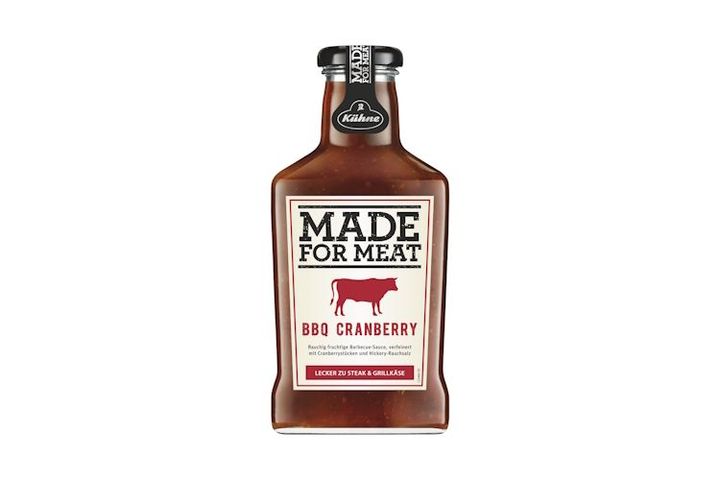 Kühne Made for Meat áfonyás barbeque szósz 375 ml