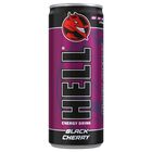 HELL Black Cherry fekete cseresznye- és tuttifruttiízű, koffeintartalmú szénsavas ital 250 ml