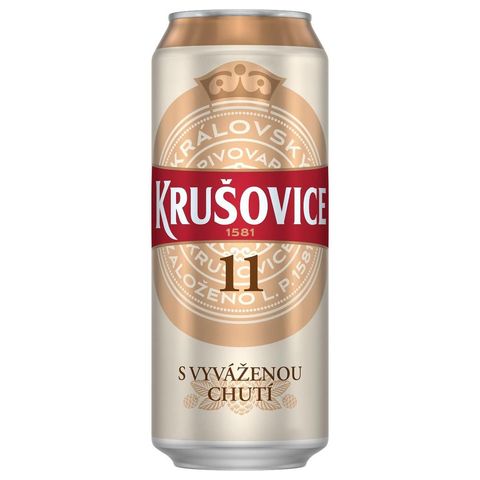 Krušovice 11 Pale lager beer tin | 500 ml