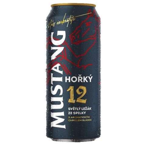 Ostravar Mustang 12 Hořký světlý ležák pivo plech | 0.5 l