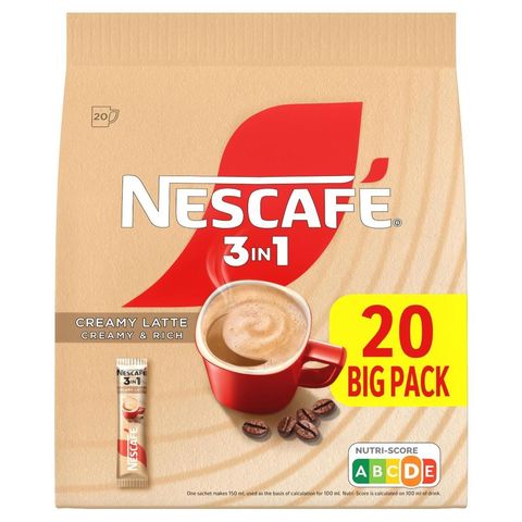 Nescafé 3v1 Creamy latte instantní káva | 20x15 g